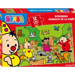 Legpuzzels> Bumba Puzzel 12st Bosdieren