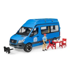 Auto's|Jongens>Bruder Camper Mercedes Benz Sprinter met chauffeur en  accessoires