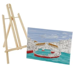 Verven / Schilderen> Canvas met print 30 x22,5 cm inclusief schildersezel