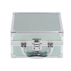Make-Up> Casuelle Alu Mini Cosmetica Koffer Holografisch  Zilvergroen