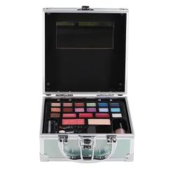 Make-Up></noscript> Casuelle Alu Mini Cosmetica Koffer Holografisch  Zilvergroen