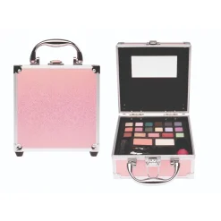 Make-Up> Casuelle Cosmetica Koffer Alu Mini Roze