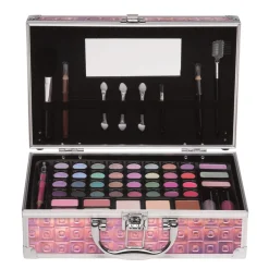 Make-Up>Casuelle Holografisch Make Up Koffer Roze Glamour
