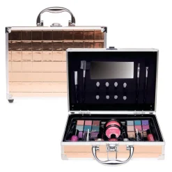 Make-Up>Casuelle make up koffer champagne vierkant