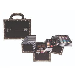 Make-Up> Casuelle Make-Up Koffer Zwart Met Gouden Glitters