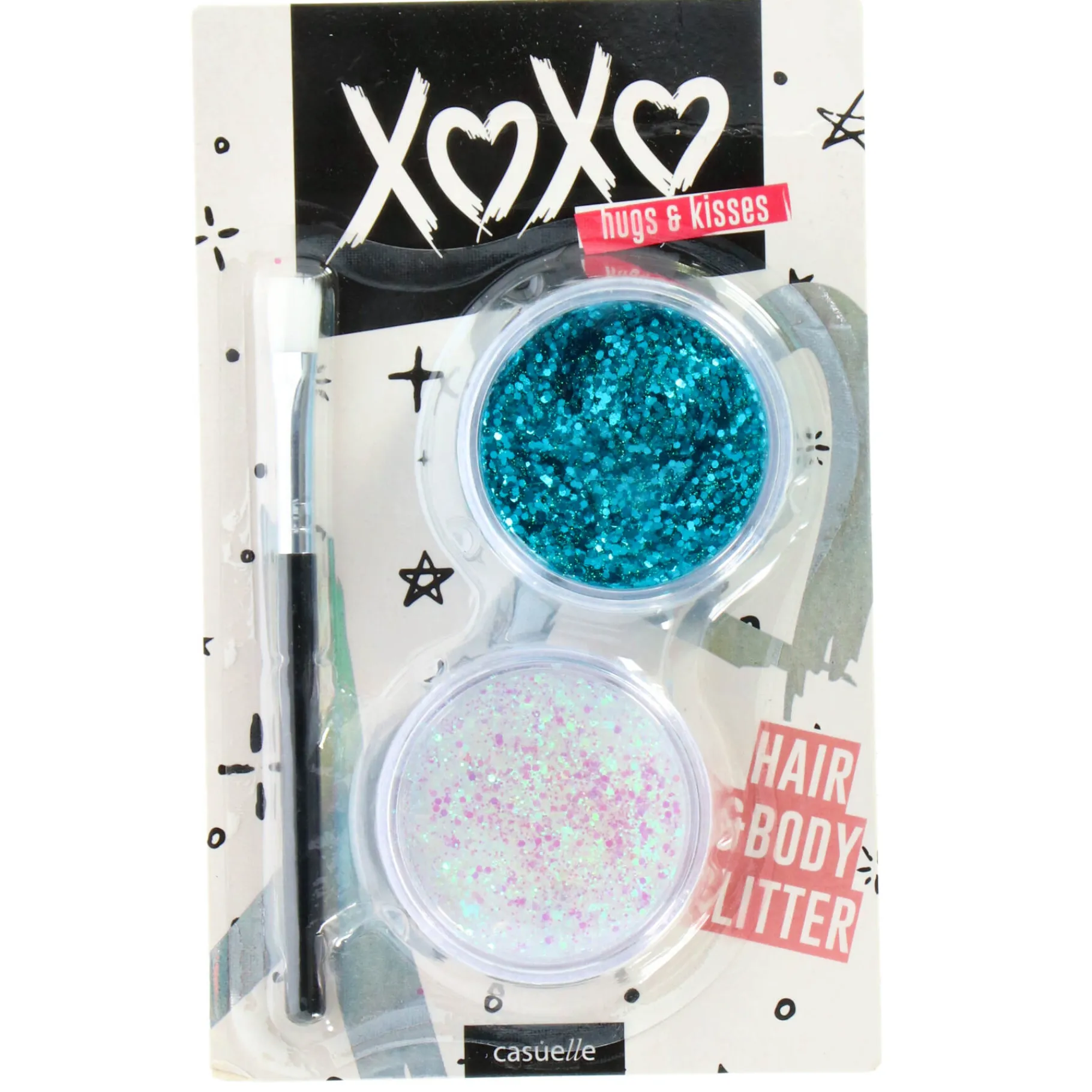 Make-Up>Casuelle XoXo Haar Glitter Set