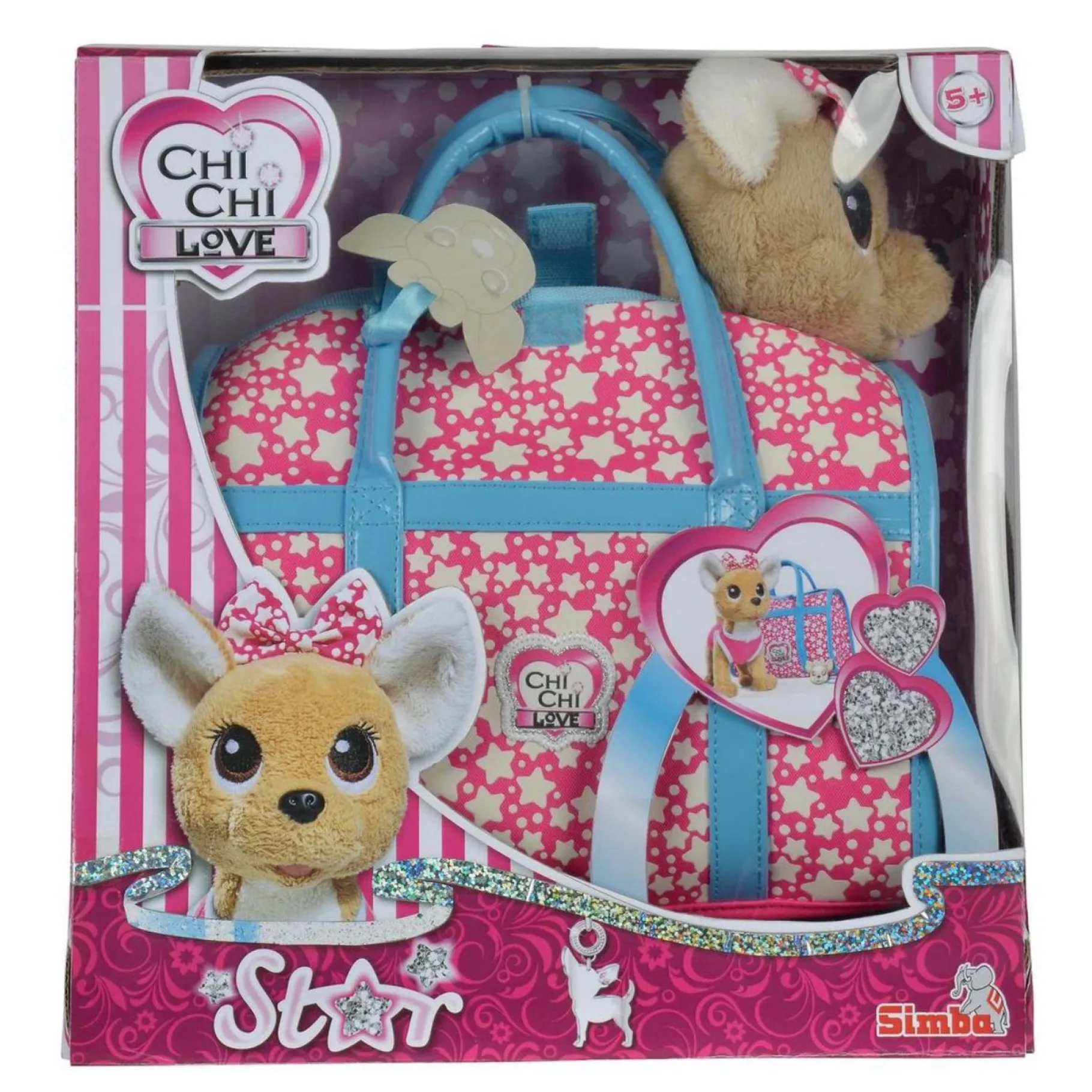 Speelsets|Plucheknuffels> Chi Chi Love Chihuahua Met Tas