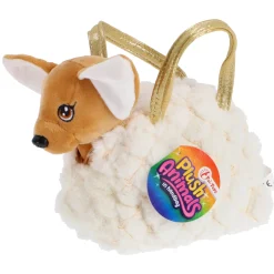 Dieren Knuffels En Pluche|Overige> Chihuahua pluche in handtas 2 assorti