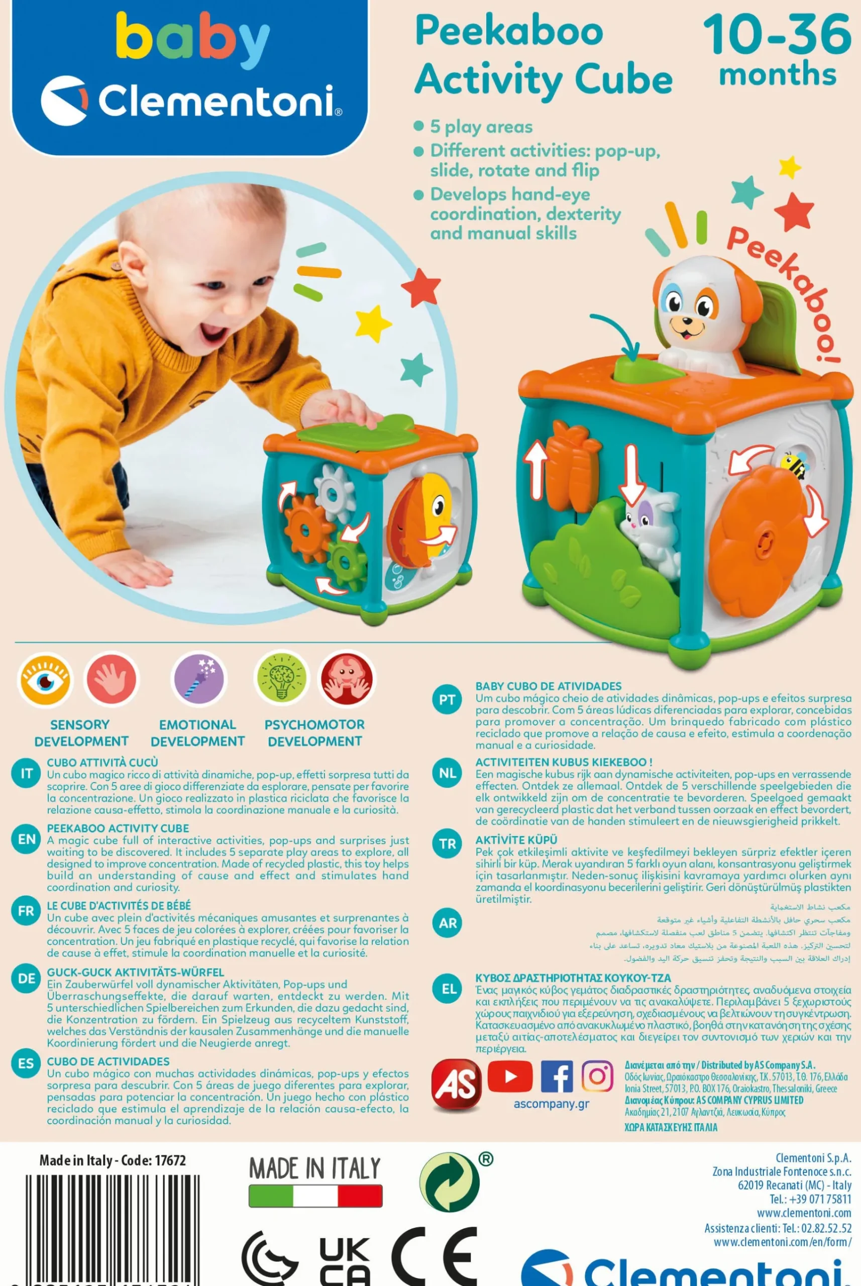 Activitycenter> Clementoni baby activiteitenkubus