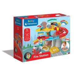 Babyspeelgoed> Clementoni baby Garage brandweerkazerne licht en  geluid