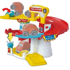 Babyspeelgoed> Clementoni baby Garage brandweerkazerne licht en  geluid