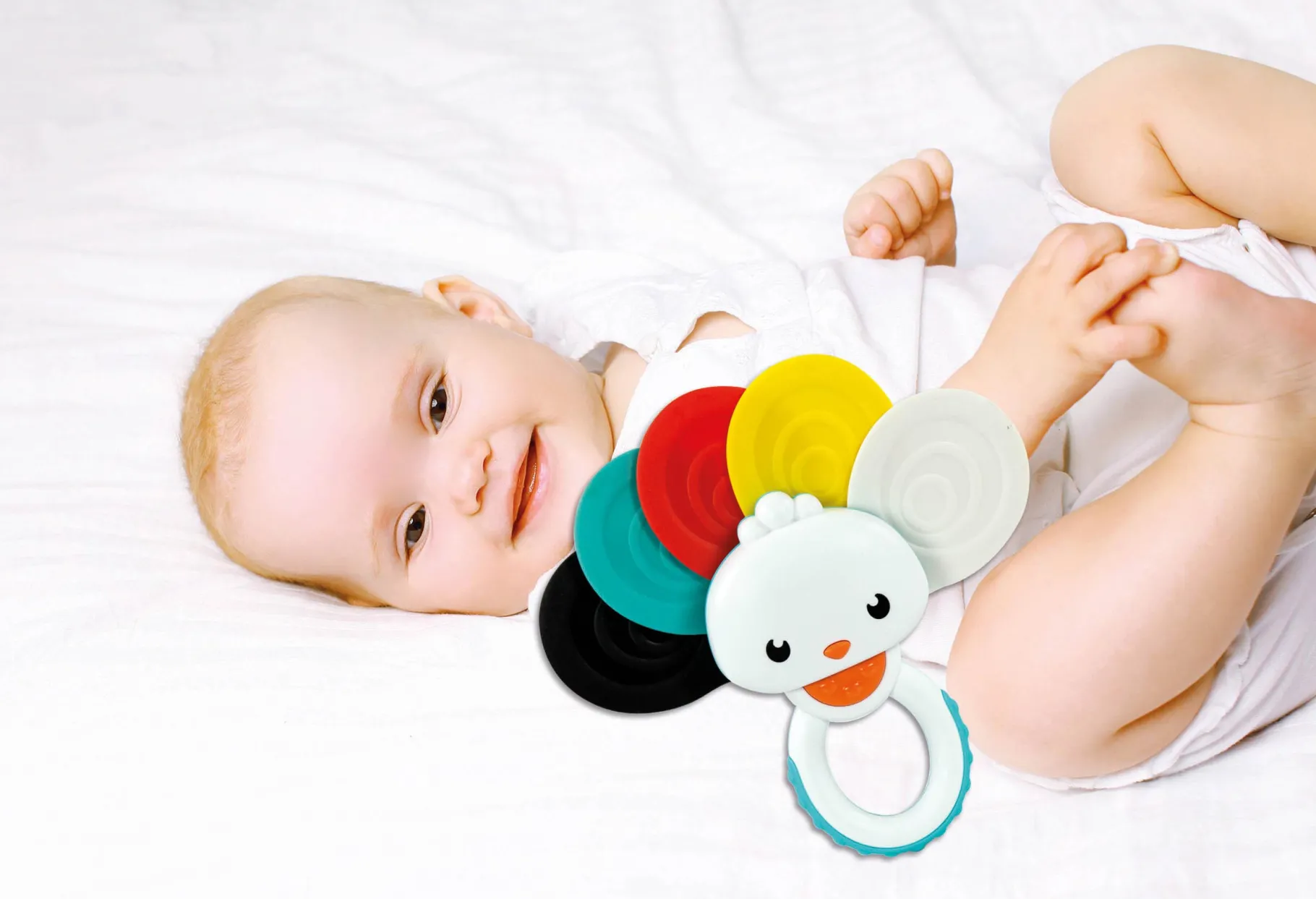 Rammelaars> Clementoni baby rammelaar pauw