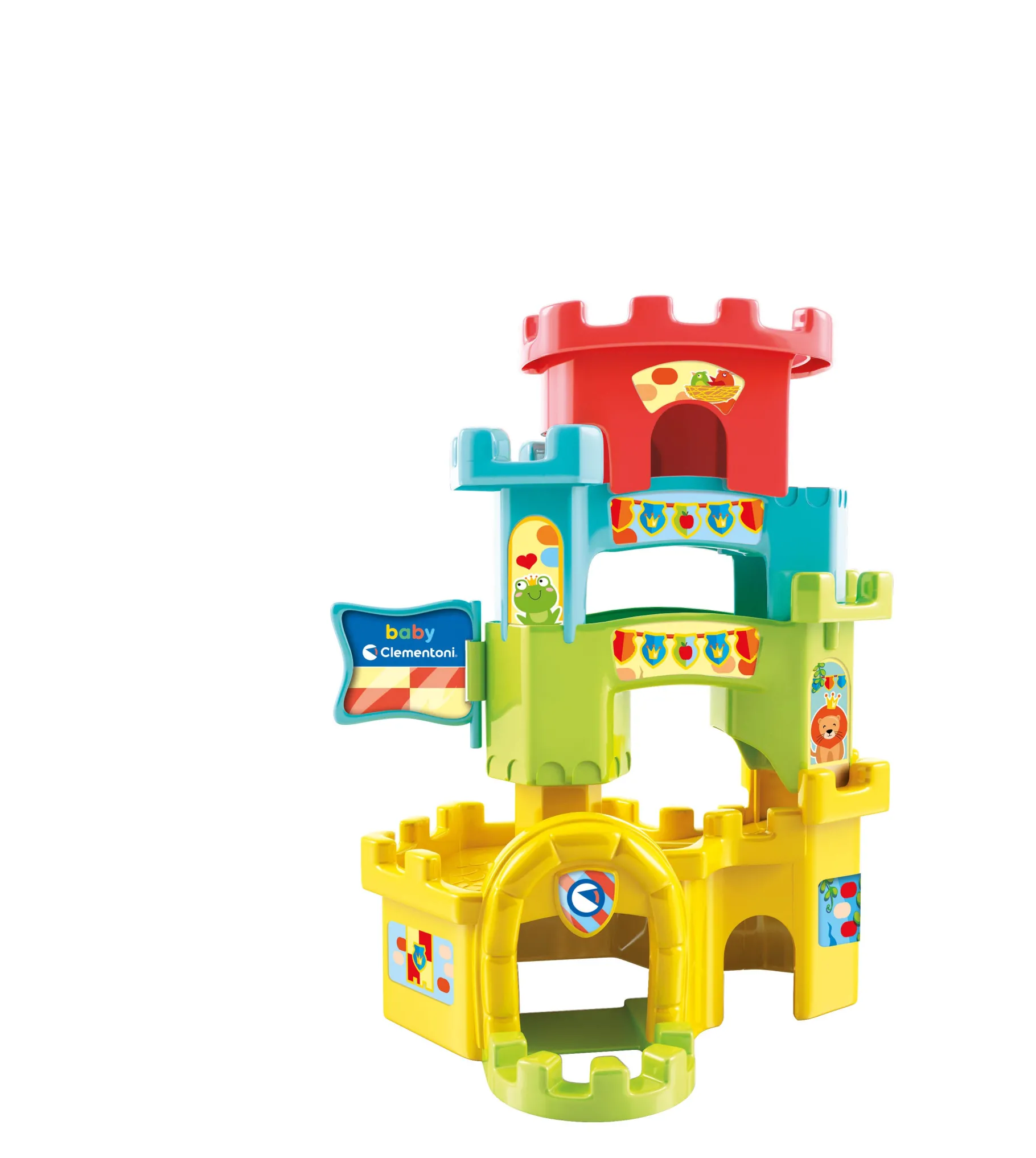 Stapeltorens>Clementoni baby speelkasteel rollende bal