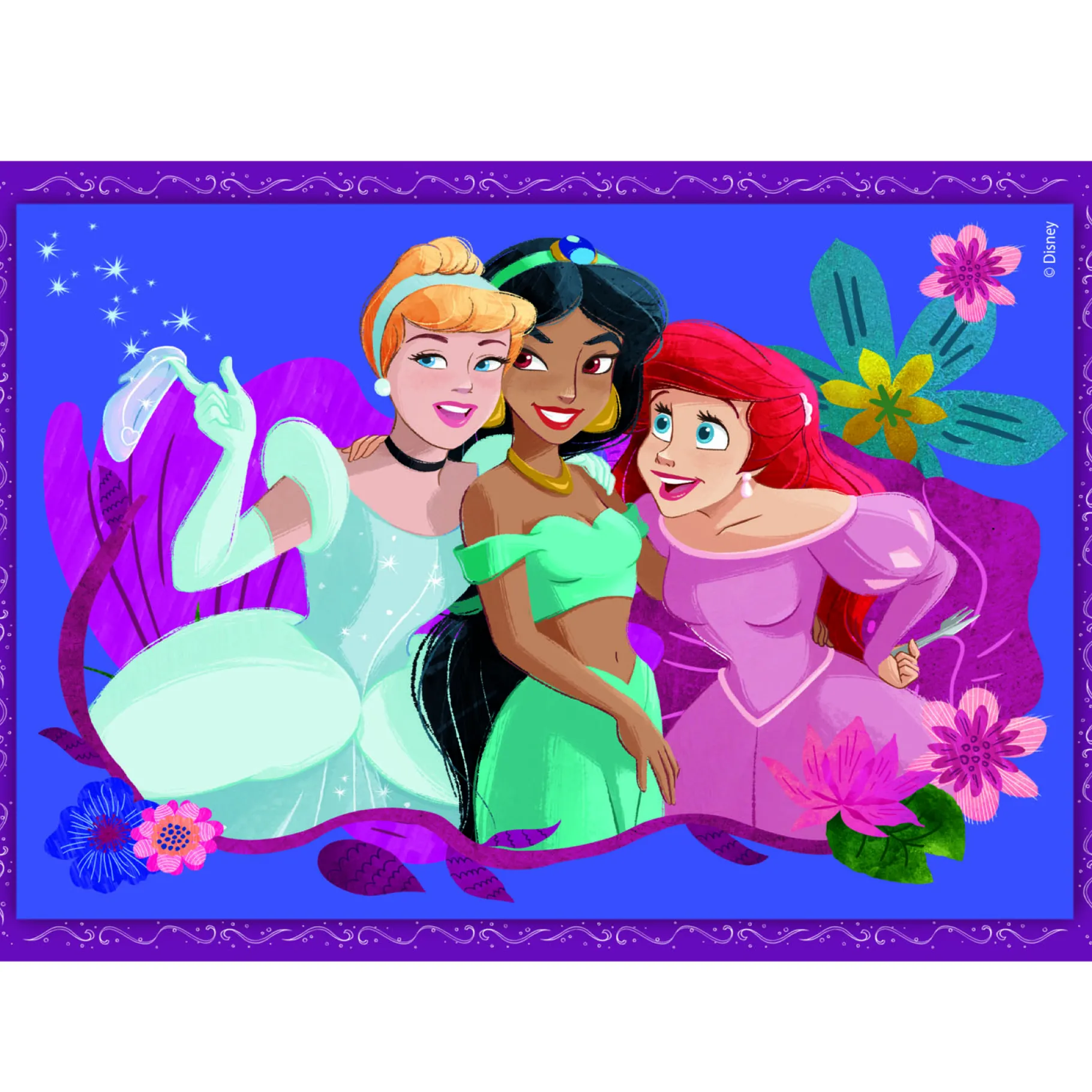 Legpuzzels>Clementoni disney princess 4 in 1 puzzel 12, 16, 20, 24 stukjes