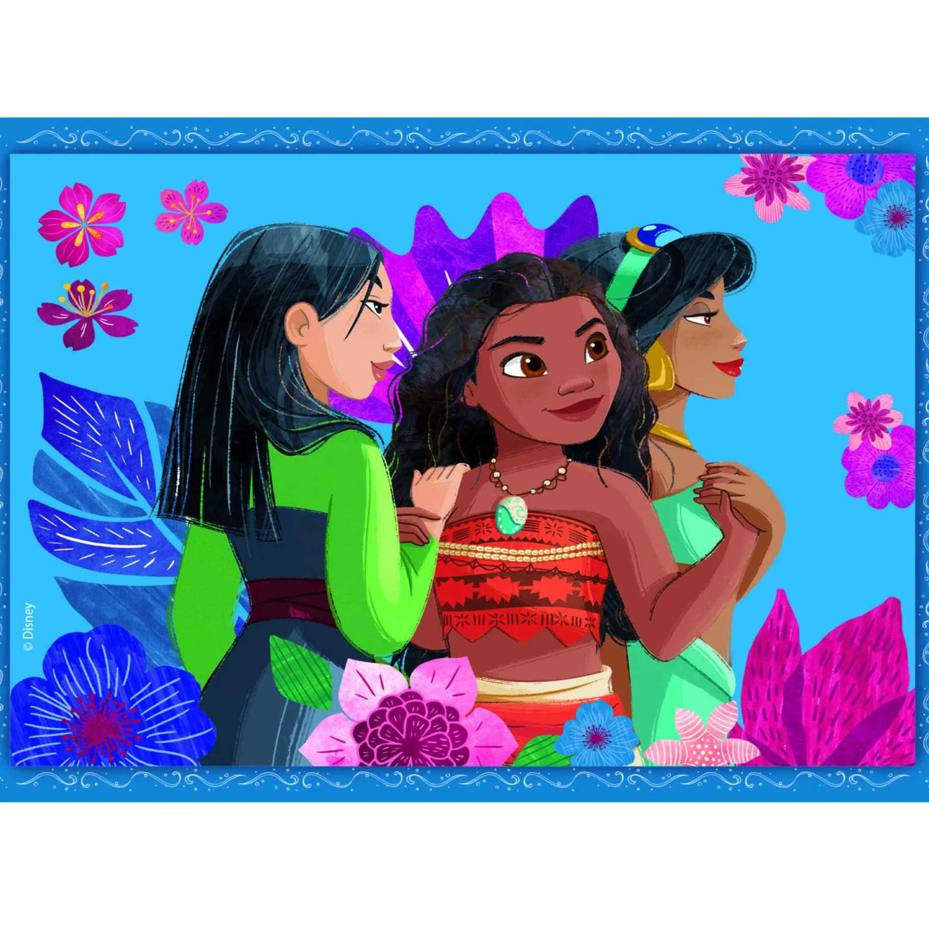 Legpuzzels>Clementoni disney princess 4 in 1 puzzel 12, 16, 20, 24 stukjes