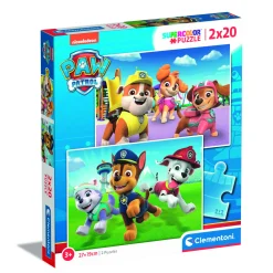 Legpuzzels>Clementoni paw patrol puzzel 2 x 20 stukjes
