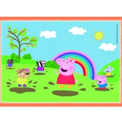 Legpuzzels>Clementoni Peppa Pig 4 in 1 puzzel 12, 16, 20, 24  stukjes