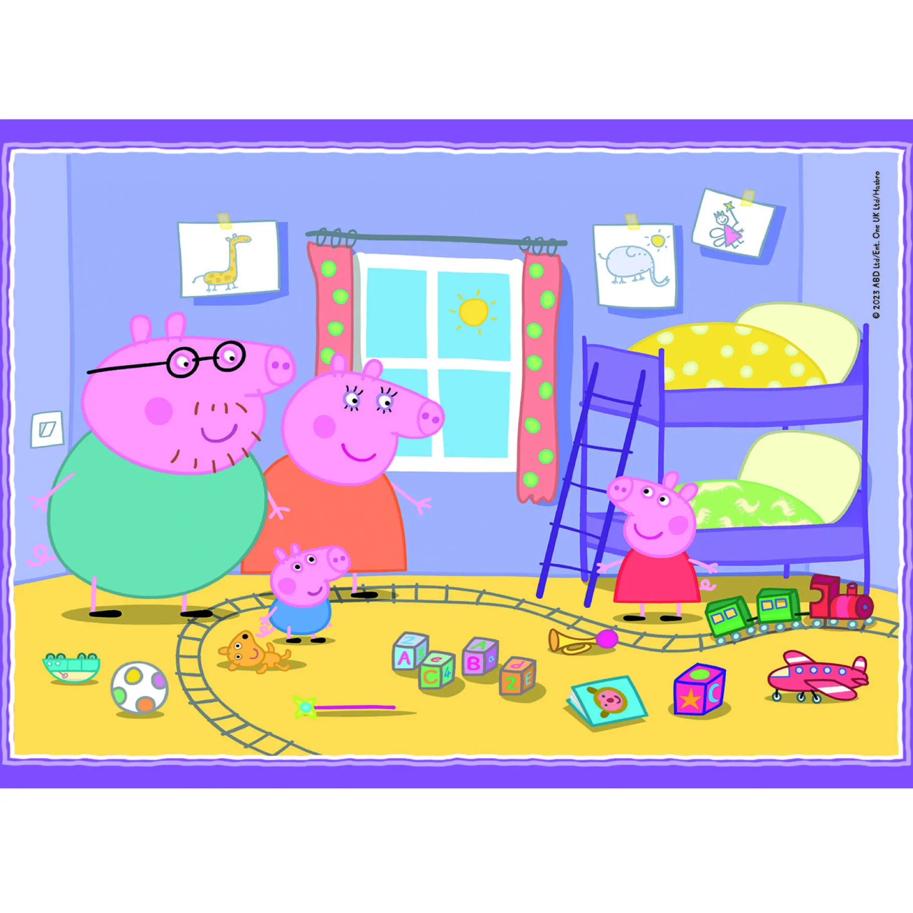 Legpuzzels>Clementoni Peppa Pig 4 in 1 puzzel 12, 16, 20, 24 stukjes
