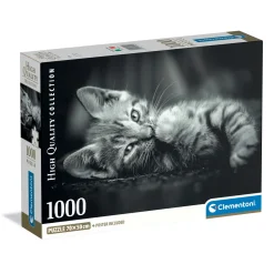 Legpuzzels> Clementoni Puzzel 1000 stuks kitten compact