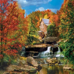 Houten Puzzels> Clementoni puzzel Korenmolen aan het Water 2000 stukjes