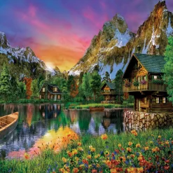 Houten Puzzels> Clementoni puzzel Prachtig Meer 6000 stukjes