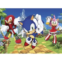 Legpuzzels>Clementoni sonic puzzel 3 x 48 stukjes