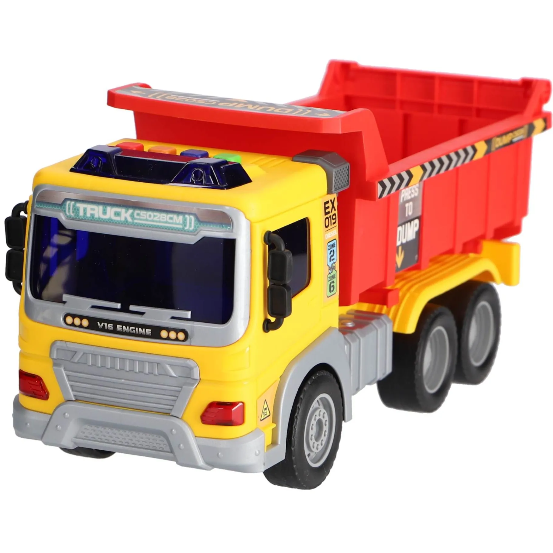 Auto's|Jongens> Constructie truck met licht en geluid