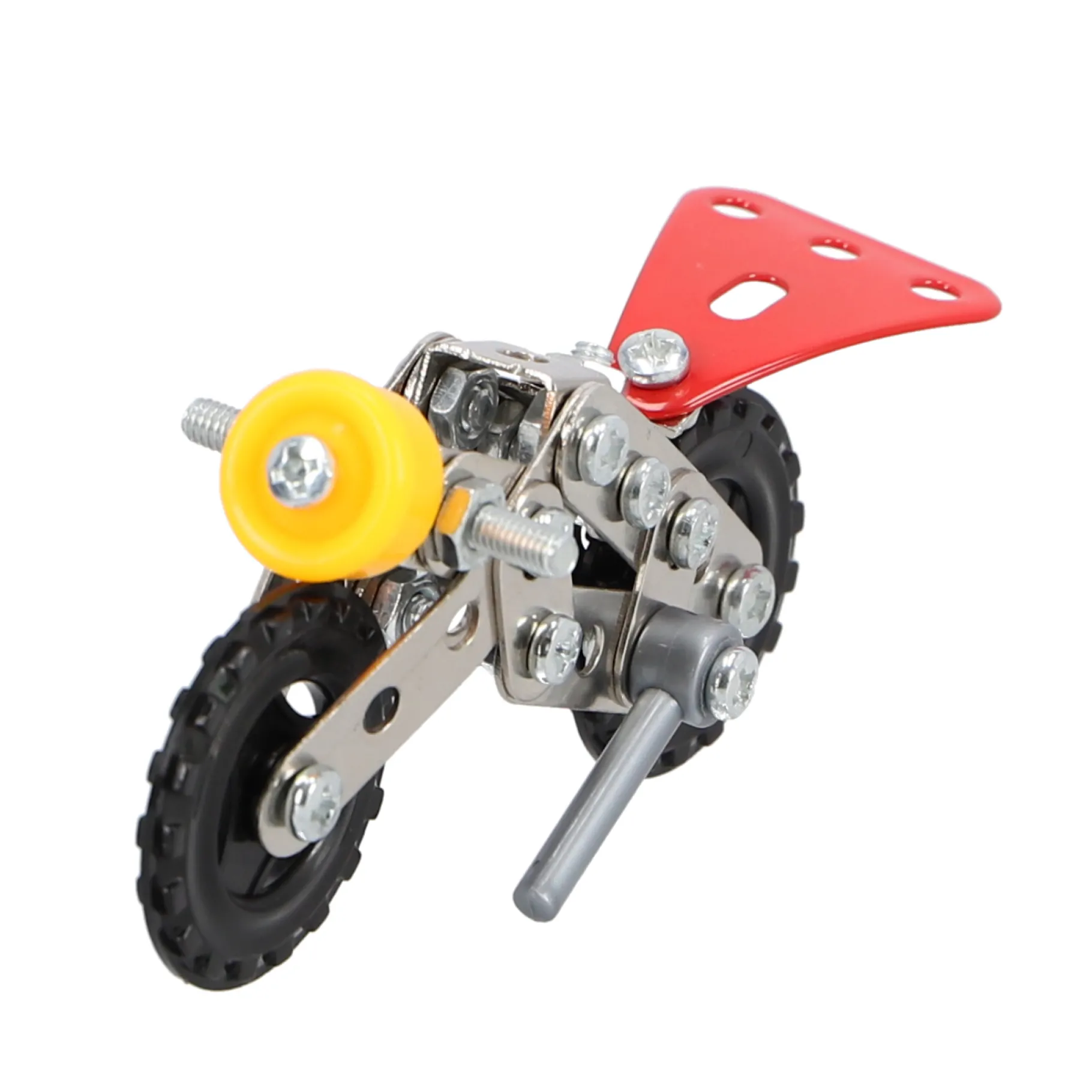 Jongens|Voertuigen> Constructieset voertuigen metaal 4 assorti