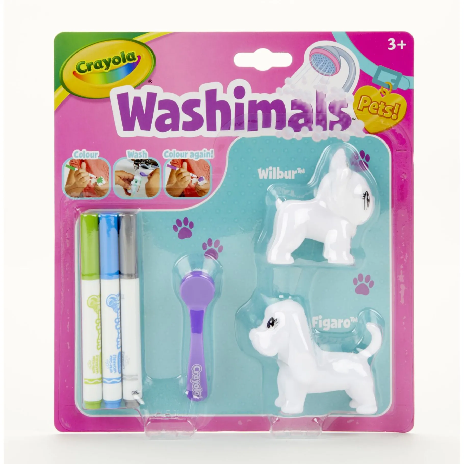 Tekenen / Kleuren>Crayola Washimals Dogs
