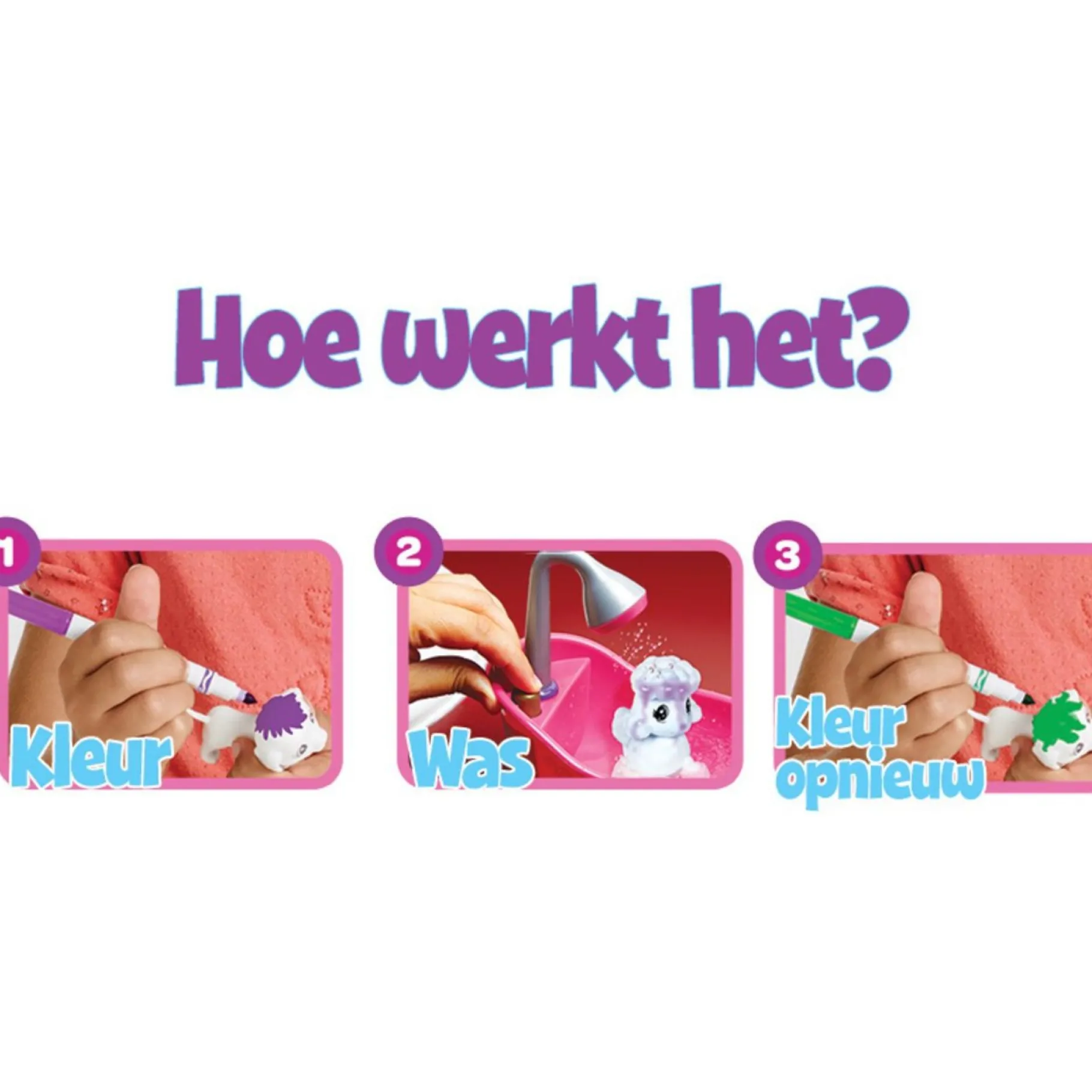 Tekenen / Kleuren> Crayola Washimals Vet Clinic Playset