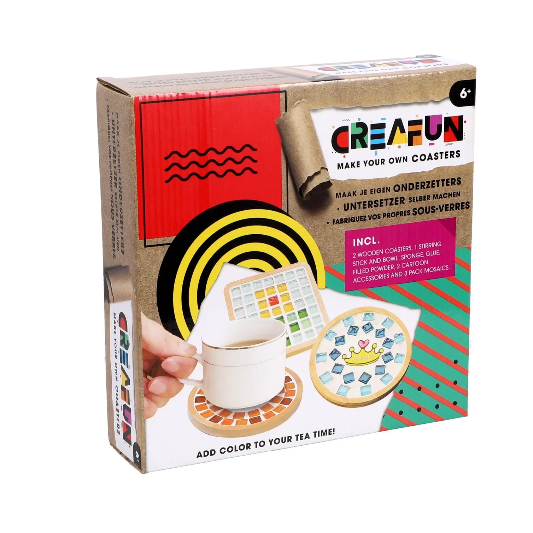 Knutselsets>Creafun Hobbyset Maak Je Eigen Onderzetters