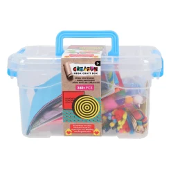 Knutselsets>Creafun mega knutselbox compleet 240 delig  24x18x12 cm