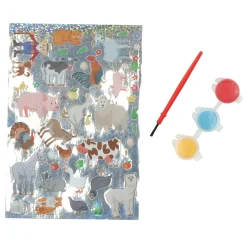 Verven / Schilderen></noscript>Creafun schilderen op canvas met stickers 6-delig