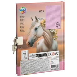 Dagboeken> Dagboek met slot A5 Horse collection 60 pagina's