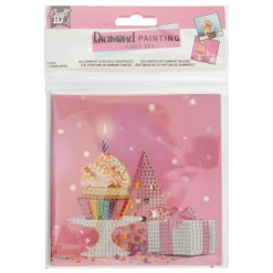 Diamond Painting> Diamond painting kaartenset 13x13 cm 2 stuks  3 assorti