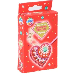 Knutselsets> Diamond painting sleutelhanger hart 2 assorti