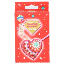 Knutselsets> Diamond painting sleutelhanger hart 2 assorti