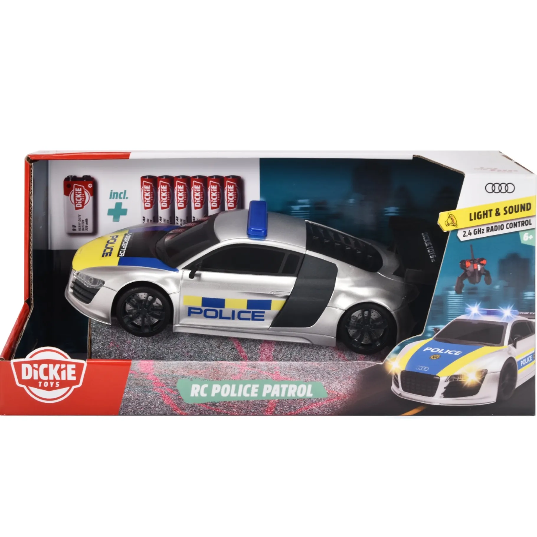 Auto's|Jongens>Dickie radiografisch bestuurbare auto police patrol