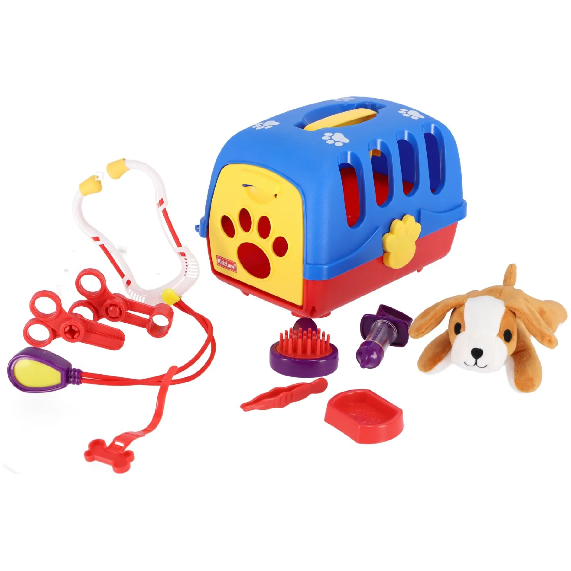 Meisjes|Doktersset>Pluchiez Dierenartskoffer 10 Delig