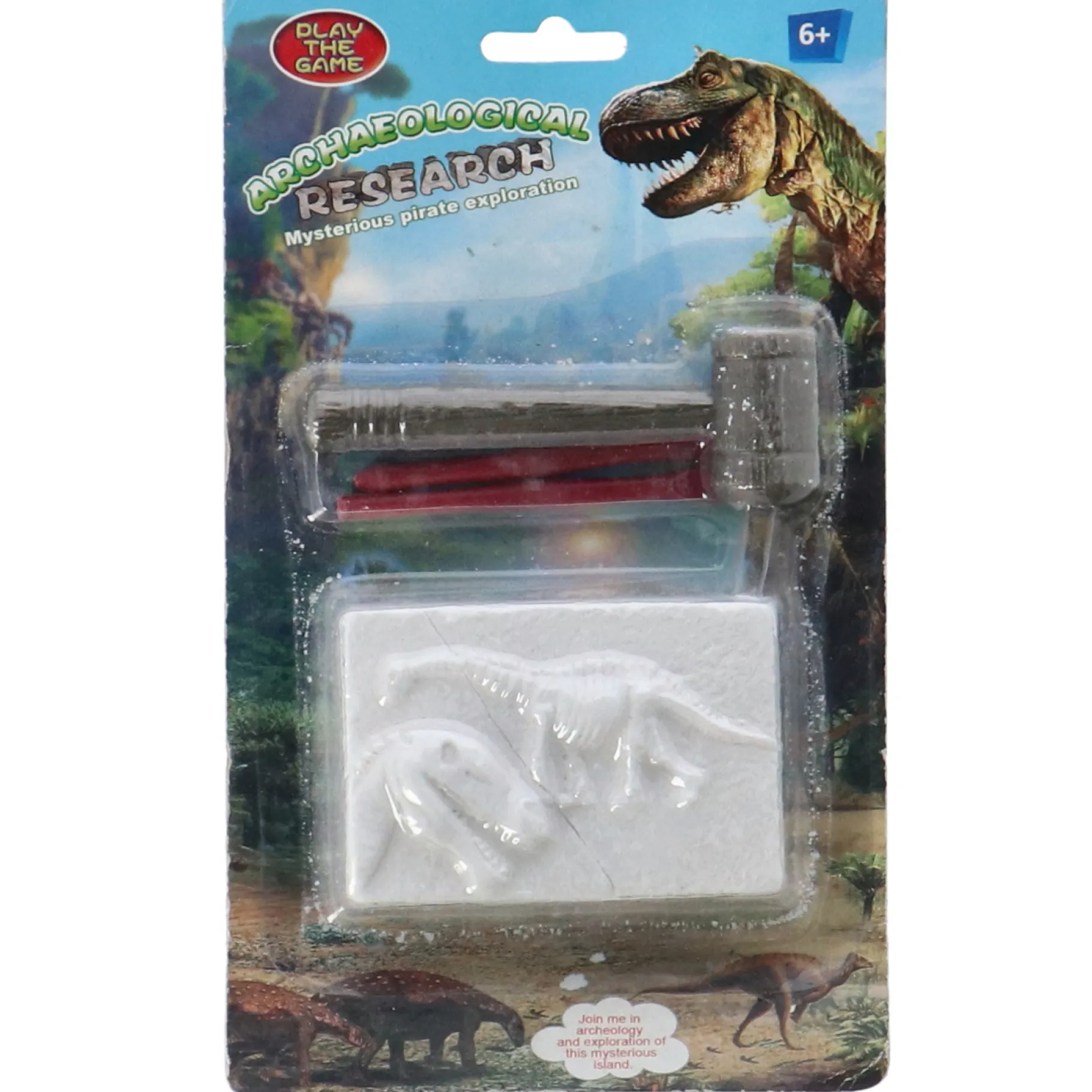 Jongens|Speelsets> Dino Fossiel Opgraven 4 Assorti