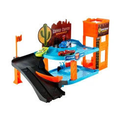 Auto's></noscript>Disney cars garage glow racers met 3 auto's