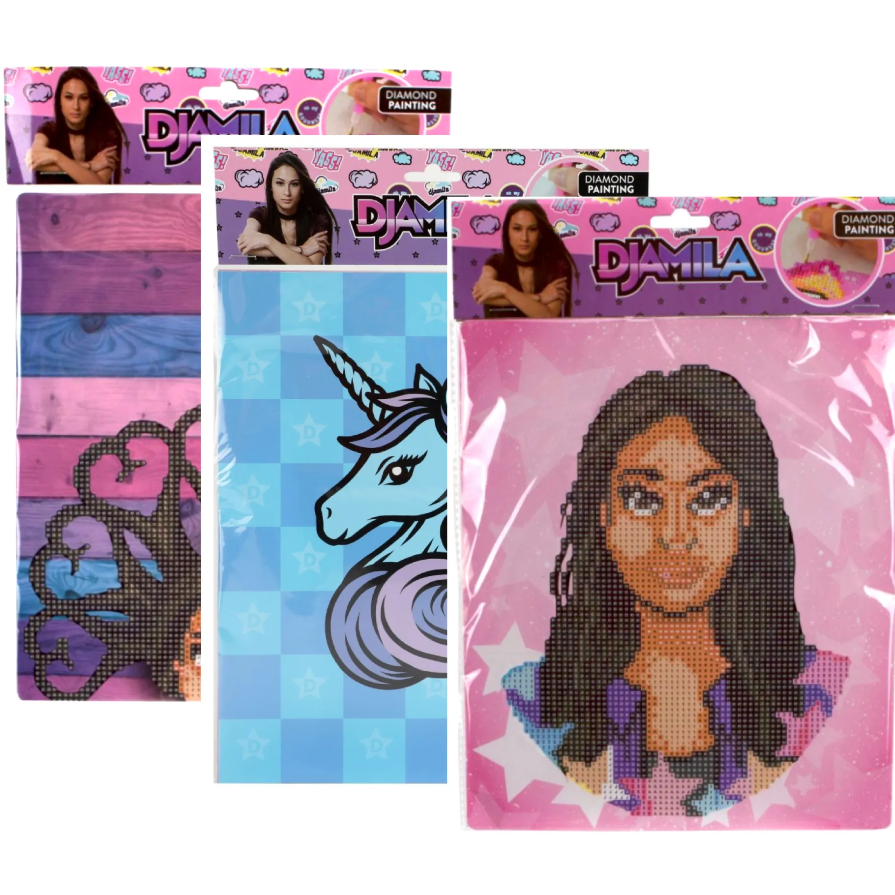 Diamond Painting>Meisje Djamila Djamila Diamant Painting 3 Assorti