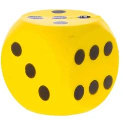 Dobbelspellen></noscript> Dobbelsteen Bal Soft Geel 16 Cm