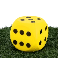 Dobbelspellen></noscript> Dobbelsteen Bal Soft Geel 16 Cm