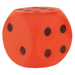 Dobbelspellen> Dobbelsteen Bal Soft Rood 16 Cm