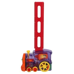 Jongens> Domino trein b/o met 80 domino stenen