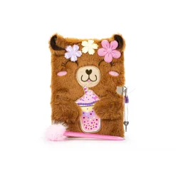 Dagboeken> Dream Pop Fluffy Dagboek Capibara met Pompompen