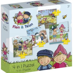 Legpuzzels> Fien & Teun 4-in-1 Puzzel
