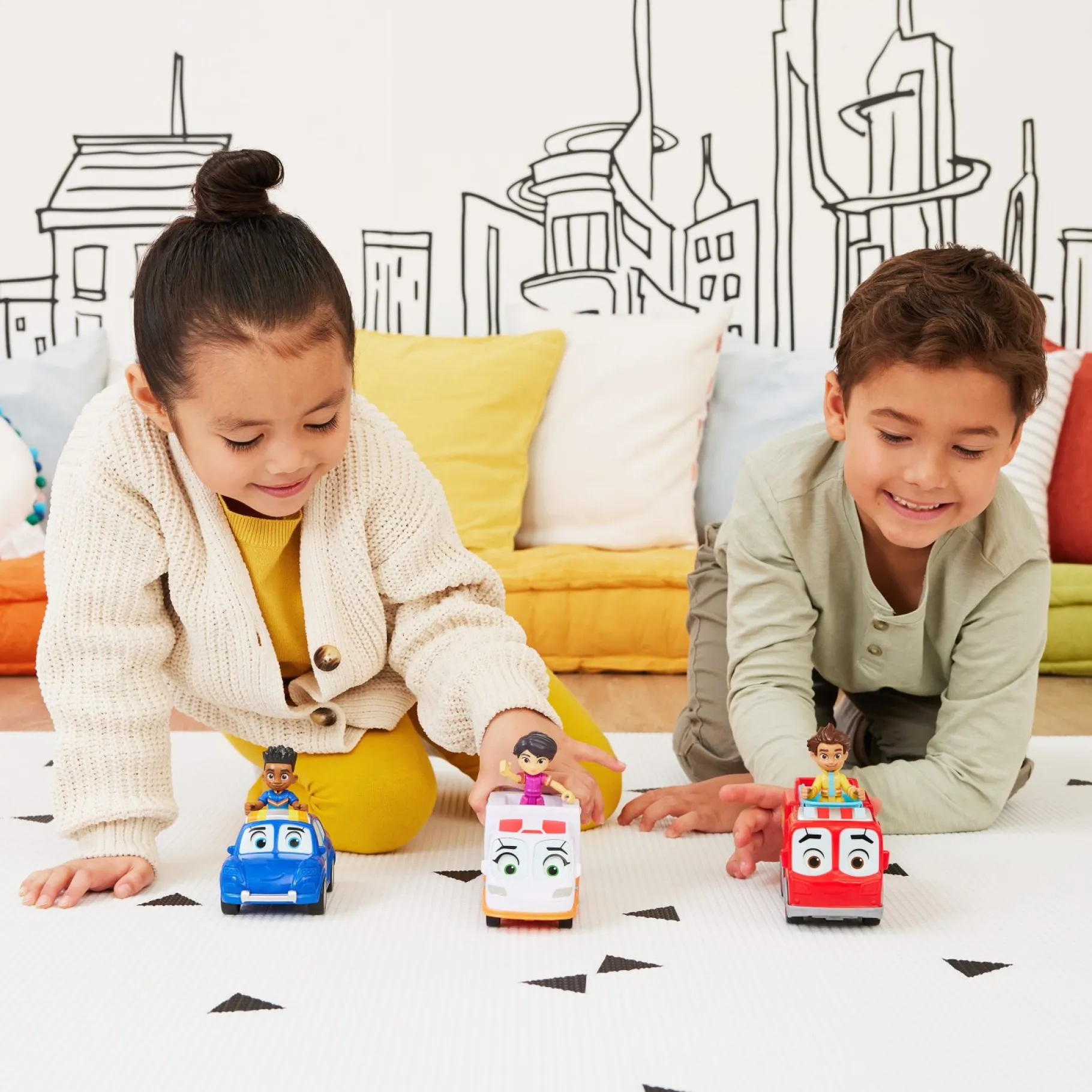 Speelsets>Spinmaster Firebuds Core Vehicle Jayden & Piston