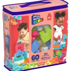 Bouwstenen>Mega Bloks Fischer price first builders blokkentas 60 stuks roze